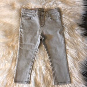 Zara Baby Girl Gray Jeans Jeggings 12/18 months